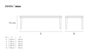 BRISA Dining table by Zientte - DEKOR