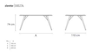 DELTA Dining table by Zientte - DEKOR