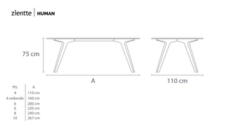 HUMAN Dining table by Zientte - DEKOR