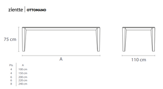 OTTOMANO Dining table by Zientte - DEKOR