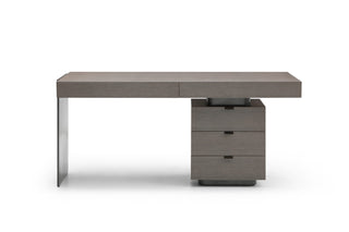 Salma desk with contemporary design and three drawers, perfect for any elegant home office setup.