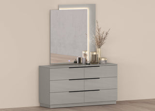 Damien Double Dresser Whiteline
