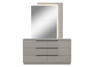 Damien Double Dresser Whiteline