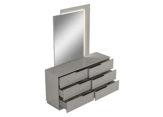 Damien Double Dresser Whiteline