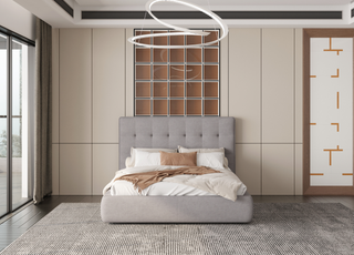 Dexter Queen Bed Whiteline