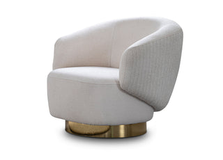 Erzin Swivel Accent Chair Whiteline