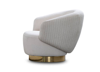 Erzin Swivel Accent Chair Whiteline
