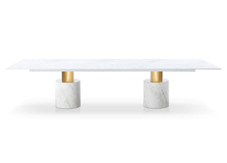 Geneva Extra Large Dining Table Whiteline