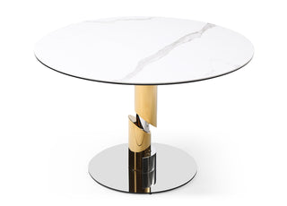Gloria Round Dining Table Whiteline