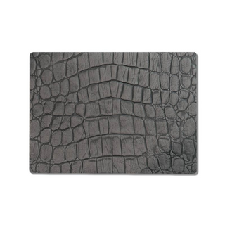 Grey Black Terrapin Texture Leather Placemat Set of 4 MUBB