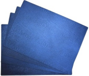 MIDNIGHT SNAKE TEXTURE LEATHER Placemat Set of 4 by Mubb MUBB