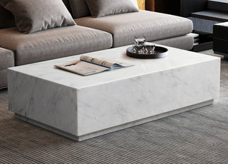 Iris Rectangle Coffee Table Whiteline