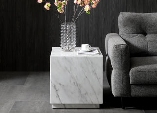 Iris Side Table Whiteline