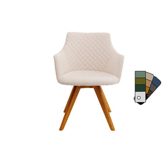 Swivel Chair with Armrest Coco Wood Cat 1 Ind. KARE MIAMI