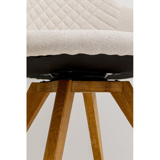 Swivel Chair with Armrest Coco Wood Cat 1 Ind. KARE MIAMI