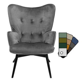 Armchair Black Vicky Cat 1 Individual KARE MIAMI