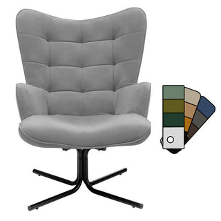 Swivel Armchair Oscar Cat 1 Individual Fabric KARE MIAMI