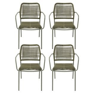 Chair Madagascar Green 4/Set KARE MIAMI