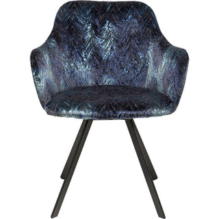 Swivel Chair Coco Hugs Keops Blue Limited - DEKOR