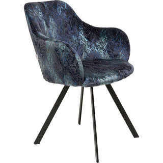 Swivel Chair Coco Hugs Keops Blue Limited - DEKOR