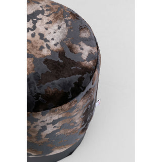 Stool Cherry Astoria Grey Black Ø36cm Limited - DEKOR