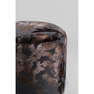 Stool Cherry Astoria Grey Black Ø36cm Limited - DEKOR