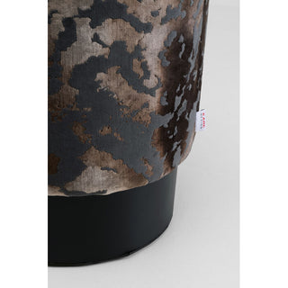 Stool Cherry Astoria Grey Black Ø36cm Limited - DEKOR