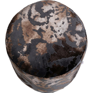 Stool Cherry Astoria Grey Black Ø36cm Limited - DEKOR