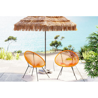 Armchair Acapulco Orange 2/set KARE MIAMI