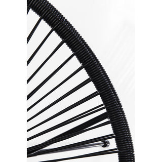 Armchair Acapulco Mono Black 2/Set KARE MIAMI