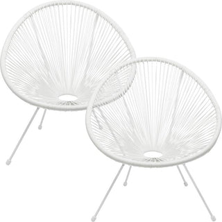 Armchair Acapulco Mono White 2/Set KARE MIAMI