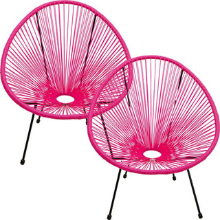 Armchair Acapulco Pink 2/Set KARE MIAMI