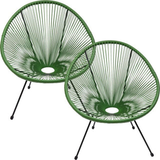 Armchair Acapulco Green 2/Set KARE MIAMI
