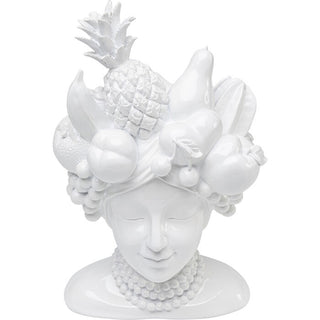 Deco Vase Fruity White 37cm - DEKOR