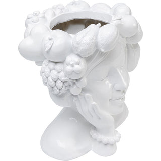 Deco Vase Fruity White 29cm - DEKOR