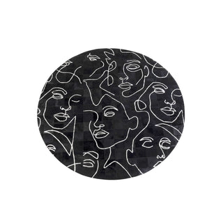 Carpet Art Faces Ø250cm - DEKOR