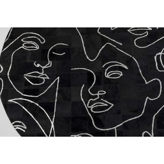Carpet Art Faces Ø250cm - DEKOR