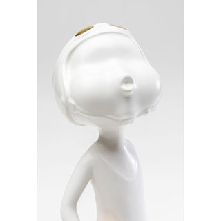 Deco Figurine Ball Girl White 41cm - DEKOR