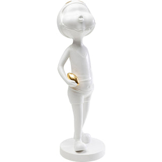 Deco Figurine Ball Girl White 41cm - DEKOR
