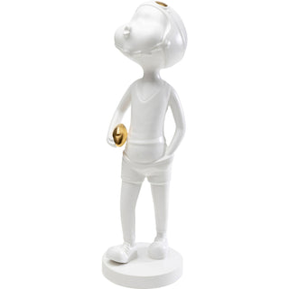 Deco Figurine Ball Girl White 41cm - DEKOR