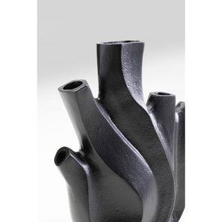 Vase Flame Black 25cm - DEKOR