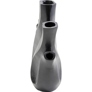 Vase Flame Black 25cm - DEKOR