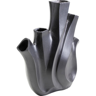Vase Flame Black 29cm - DEKOR