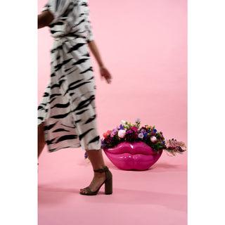 Deco Vase Lips Pink 28cm - DEKOR