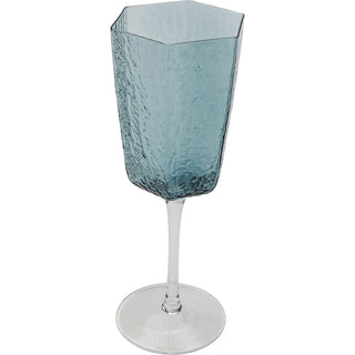 Red Wine Glass Cascata Blue - DEKOR