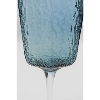 Red Wine Glass Cascata Blue - DEKOR