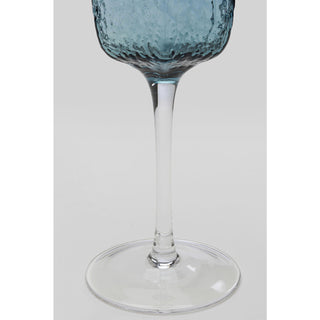 Red Wine Glass Cascata Blue - DEKOR