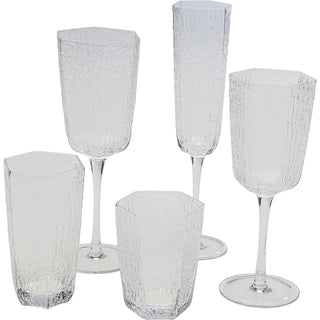 Red Wine Glass Cascata Clear - DEKOR