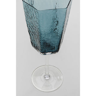 White Wine Glass Cascata Blue - DEKOR
