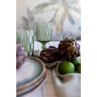 Wine Glass Fogli Green - DEKOR